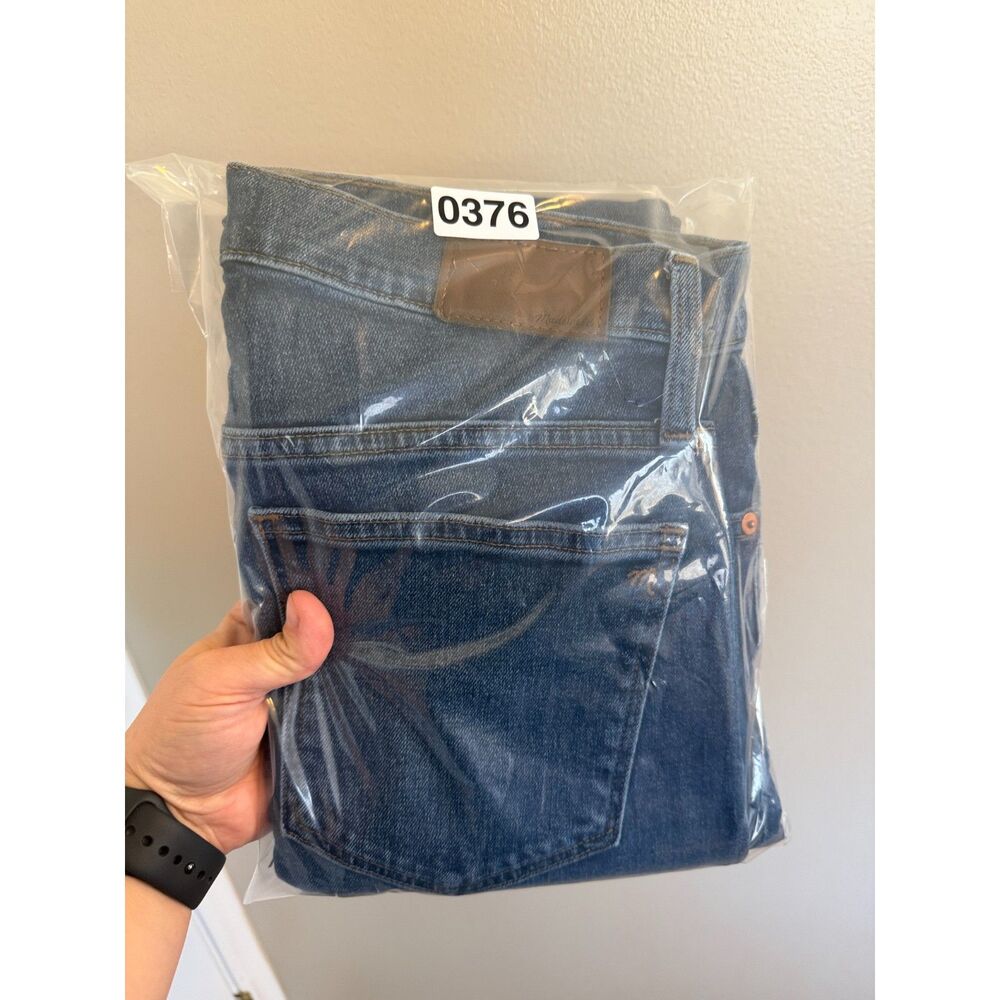 Madewell 11" High-Rise Skinny Jeans in Blue Size 28T Tall - Picture 8 of 8